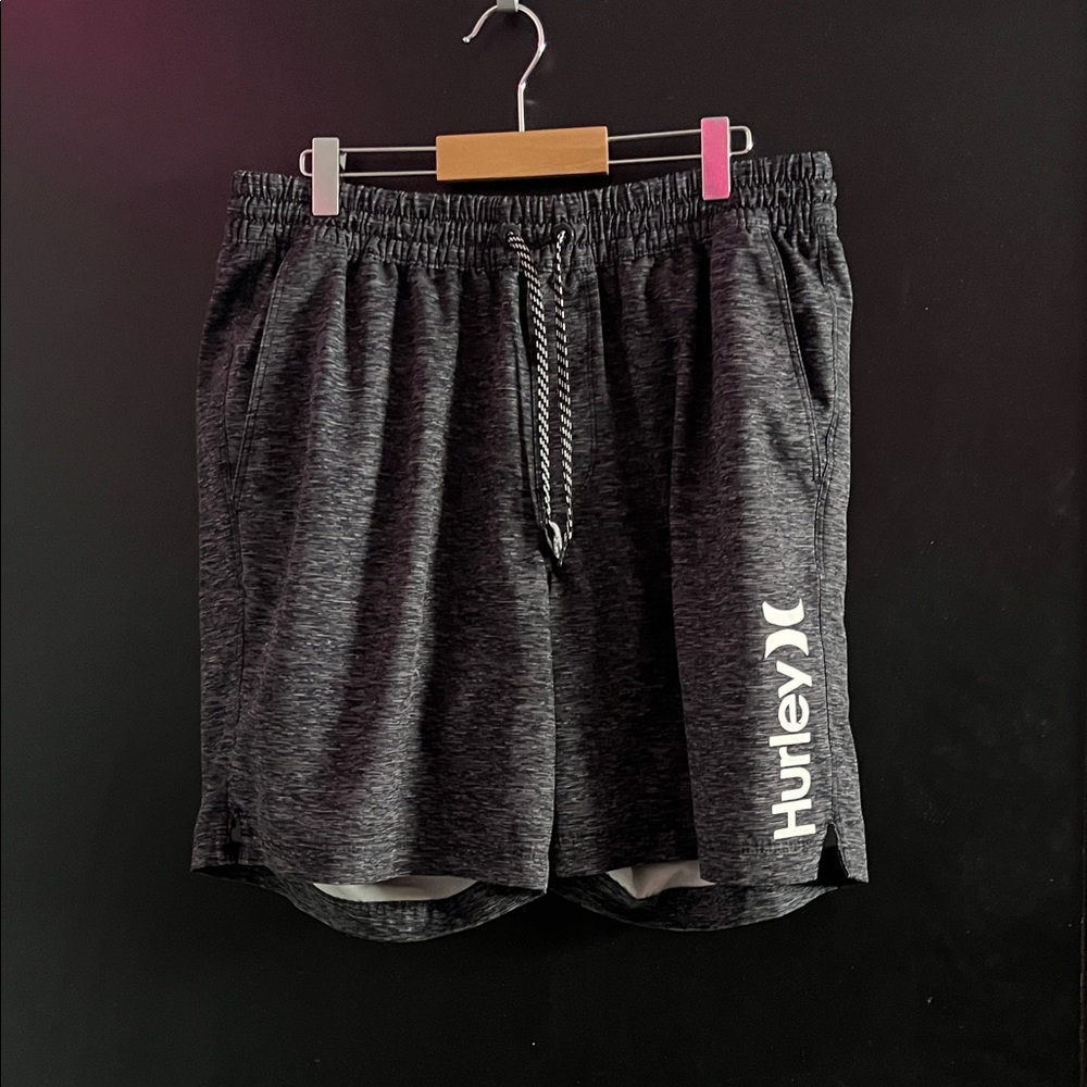 Hurley Men's Charcoal Athletic Shorts